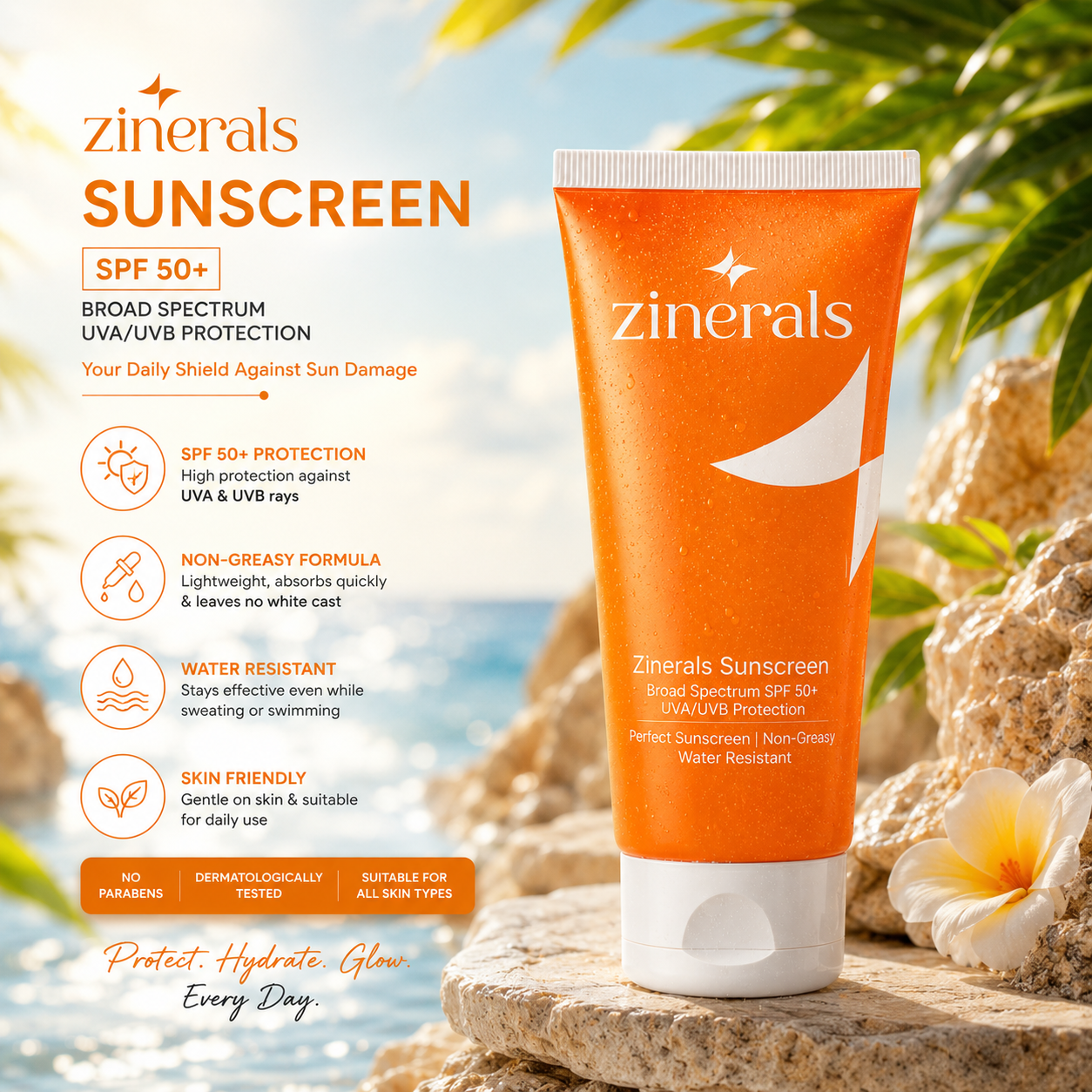 Zinerals AM Essentials | Brightening Face Wash + Daily Sunscreen | Save ₹67