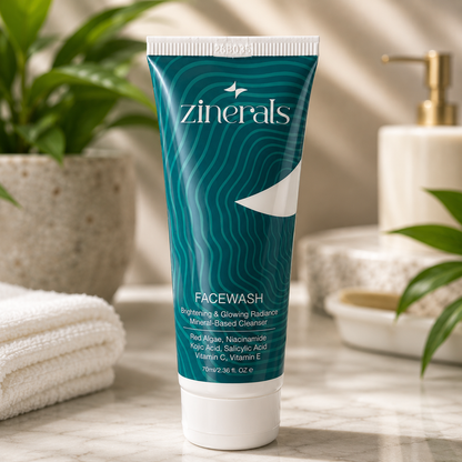 Zinerals Brightening Face Wash | Niacinamide, Kojic Acid & Salicylic Acid | 70ml